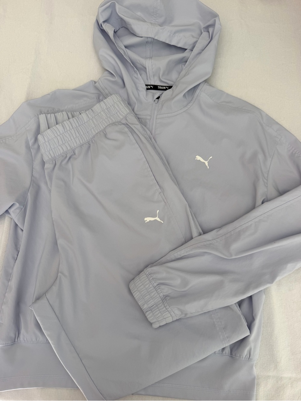 Puma Light Blue Lavender Windbreaker tracksuit SET Women’s XL